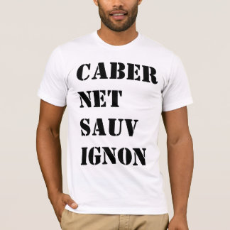 T-shirt Chemise de vin Cabernet sauvignon