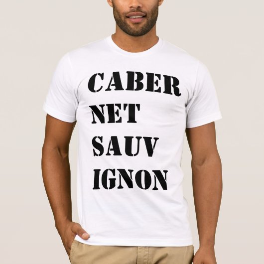 T-shirt Chemise de vin Cabernet sauvignon (Devant)