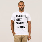T-shirt Chemise de vin Cabernet sauvignon (Devant entier)