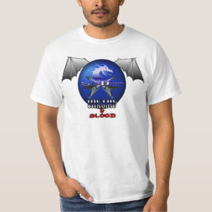 T-shirt Chemise de visite de chrome et de sang en métal d