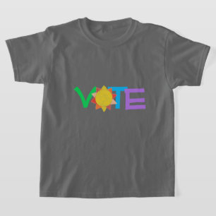T-shirt Chemise de vote Soleil GOTV / Votez avec Soleil