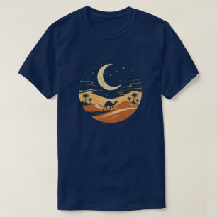 T-shirt Chemise de voyage à dos de chameau dans le désert