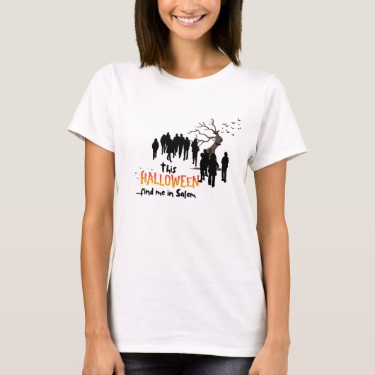 T-shirt Chemise de voyage Halloween Salem (Devant)