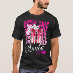 T-shirt Chemise de voyage pour filles à Aruba 2023 Été Gro
