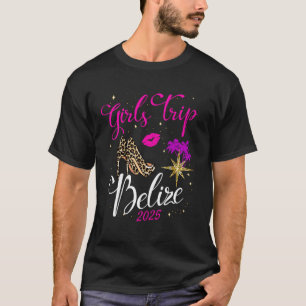 T-shirt Chemise de voyage pour filles au Belize 2025 Week-