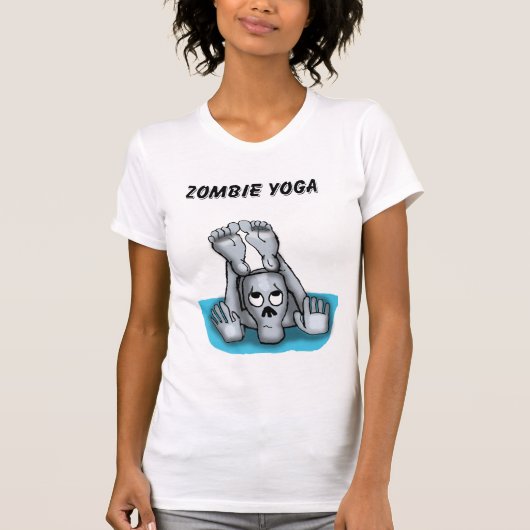T-shirt Chemise de yoga de zombi (Devant)