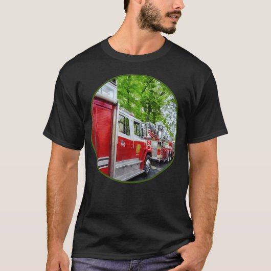 T-shirt Chemise de yoga design Long Line Fire (Devant)