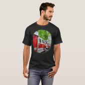 T-shirt Chemise de yoga design Long Line Fire (Devant entier)