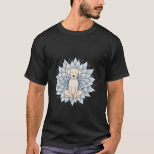 T-shirt Chemise de yoga pour chien Bouddha Méditation Fleu
