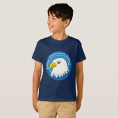 T-shirt Chemise d'Eagle d'enfants (foncée) (Devant entier)
