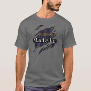 T-shirt Chemise déchirée par tartan de MacLellan de clan