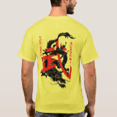 T-shirt Chemise d'école de Wushu d'horizon (Dos)