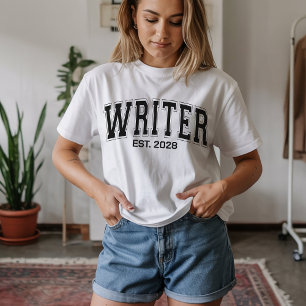 T-shirt Chemise d'écrivain personnalisée pour auteurs et a