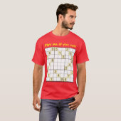 T-shirt Chemise d'écrou de Sudoku (Devant entier)