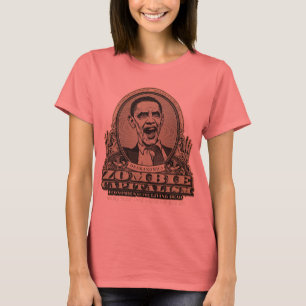 T-shirt Chemise d'édition d'Obama de capitalisme de zombi