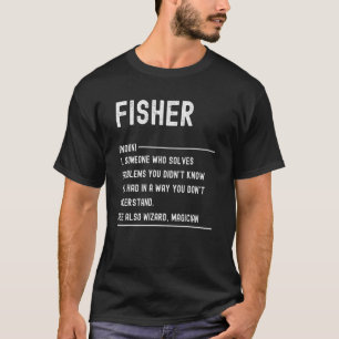 T-shirt Chemise Définition Garde-pêche Drôle Titre de l'em