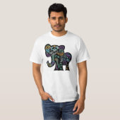 T-shirt Chemise d'éléphant (Devant entier)