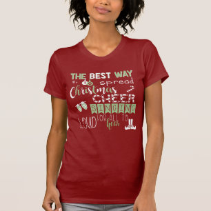 T-shirt Chemise d'Elf d'acclamation de Noël