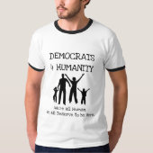 T-shirt Chemise démocrate pour l'humanité (Devant)