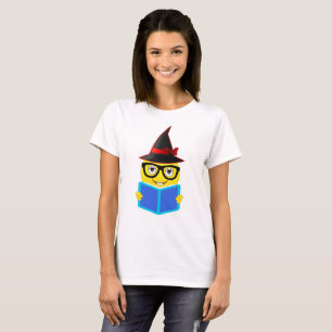 T-shirt Chemise d'Emoji de sorcière de Halloween pour lire