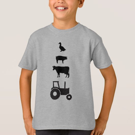 T-shirt Chemise d'enfant de ferme (Devant)