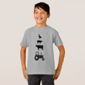 T-shirt Chemise d'enfant de ferme (Devant entier)