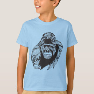 T-shirt Chemise d'enfants pour des fonds de gorille de