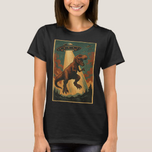 T-shirt Chemise d'enlèvement Alien Ufo Dinosaure Homme Gar