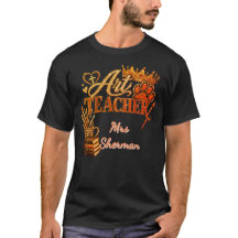 Chemise d'enseignant d'art personnalisée