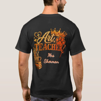 T-shirt Chemise d'enseignant d'art personnalisée
