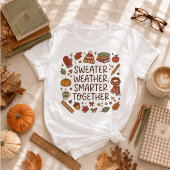 T-shirt Chemise d'enseignant d'automne plus intelligent en