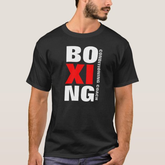 T-shirt Chemise d'entraîneur de boxe (Devant)