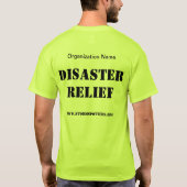 T-shirt Chemise d'équipe de secours en cas de catastrophe (Dos)