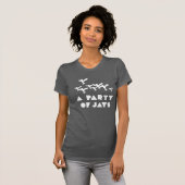 T-shirt Chemise d'équipe ! (La conception solide des (Devant entier)