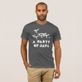 T-shirt Chemise d'équipe ! (La conception solide des (Devant entier)