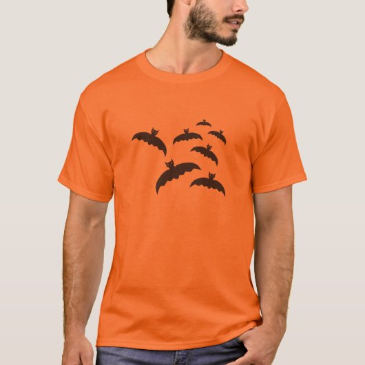 T-shirt Chemise des chauves-souris d'Halloween (Devant)