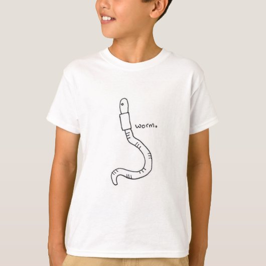 T-shirt Chemise des enfants de Worm (Devant)