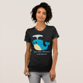 T-shirt Chemise des textes de baleine (Devant entier)