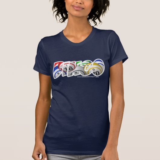 T-shirt Chemise des textes de boule de bingo-test (Devant)