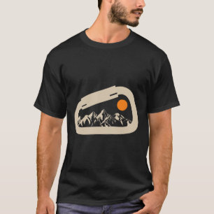 T-shirt Chemise d'escalade de montagne, mousqueton d'escal