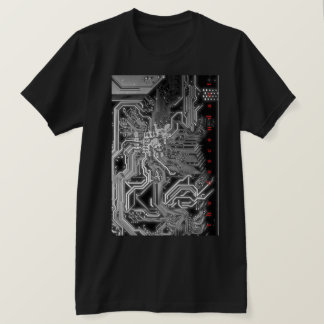 T-shirt Chemise Descendant Circuit Board