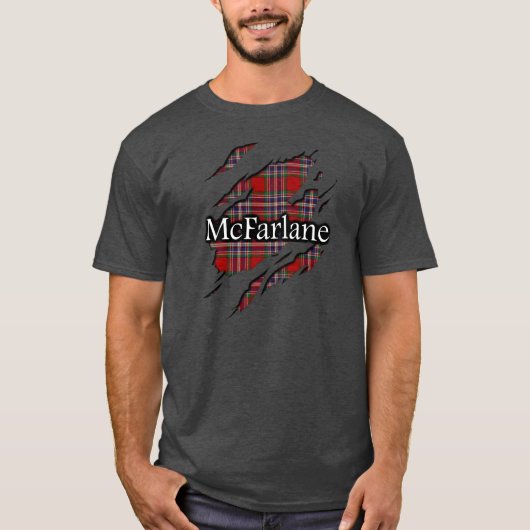T-shirt Chemise d'esprit de tartan de MacFarlane McFarlane (Devant)
