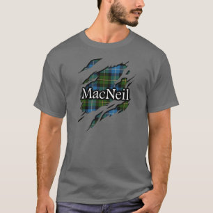 T-shirt Chemise d'esprit de tartan de MacNeil de clan