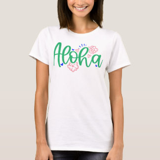 T-shirt Chemise d'été Aloha Hawaiian Vibes pour femmes