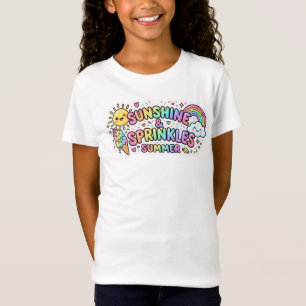 T-Shirt Chemise d'été avec un design de petite fille migno