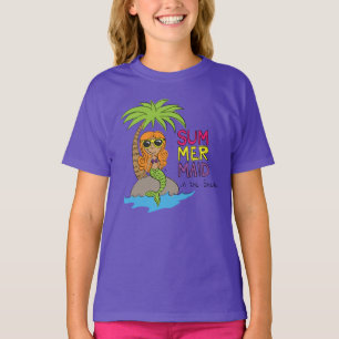 T-shirt Chemise d'été Mermaid mignonne pour enfants T-shir