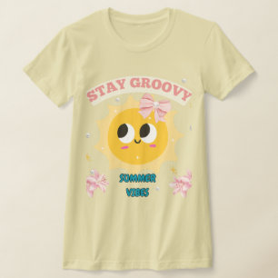 T-shirt Chemise d'été Stay Groovy Summer Vibes