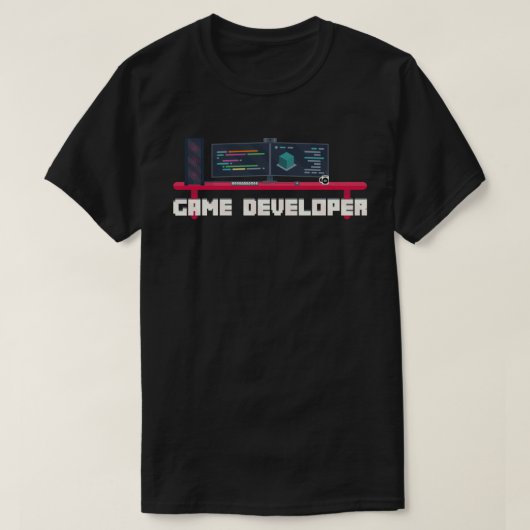 T-shirt Chemise développeur de jeu (Design devant)