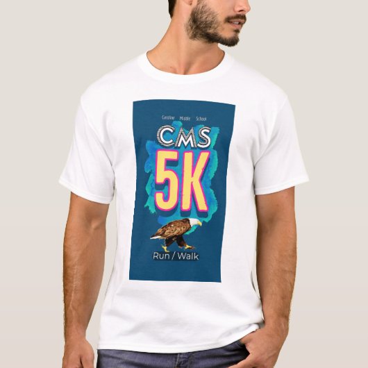 T-shirt Chemise d'événement CMS 5K Run/Walk (Devant)