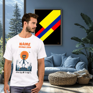 T-shirt Chemise d'Halloween de l'équipage maman personnali